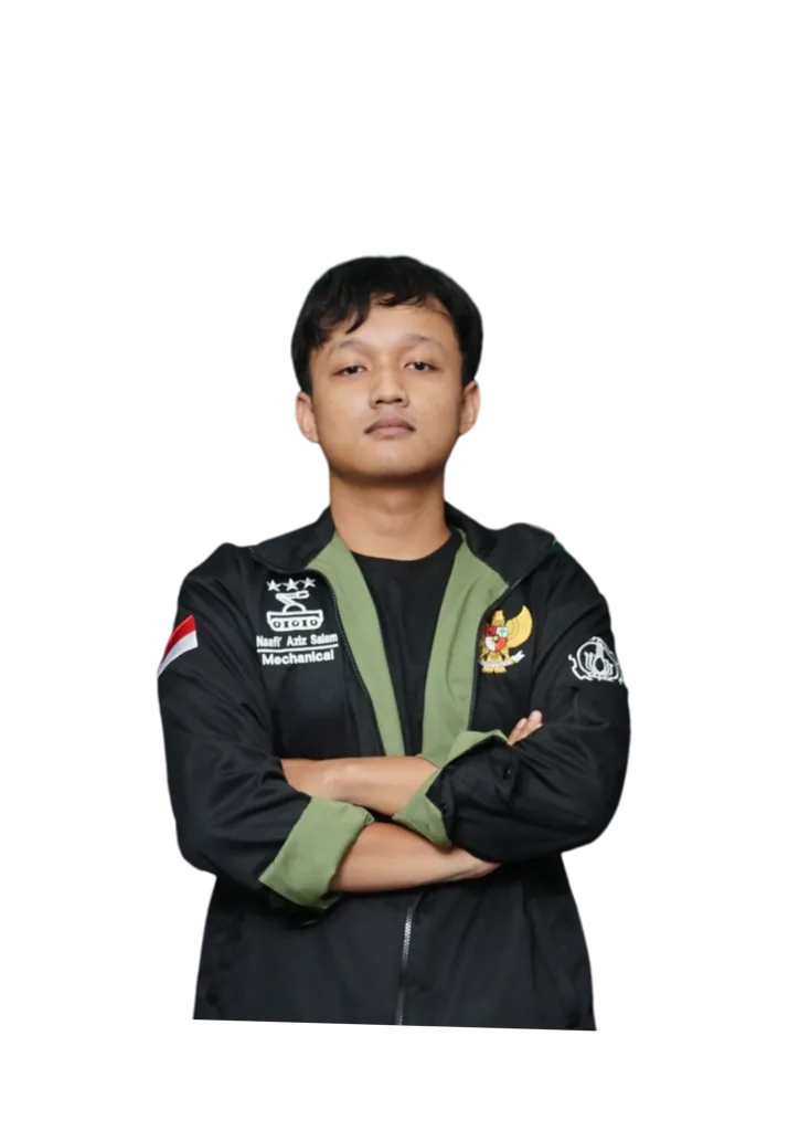 Team member Naafi' Aziz Salam